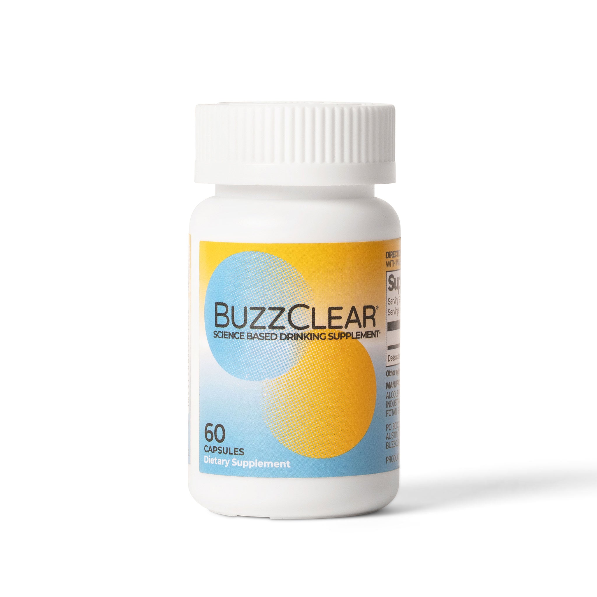 BuzzClear® 60 capsule bottle